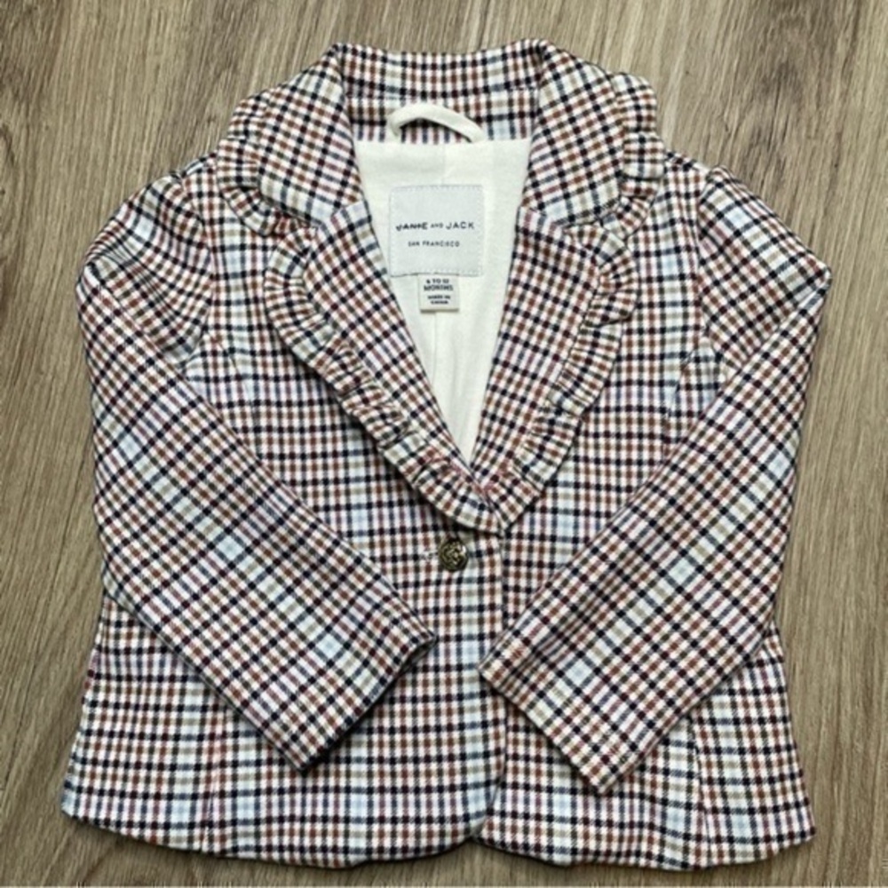 Janie and Jack Blazer Jacket Unisex | Baby Size 6 - 12 Months | Single Button